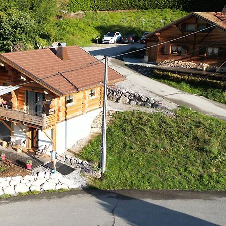 Chalet Anzac Chalet 5 Etoiles en Rondins Tout Neuf Unique dans les Aravis Les Villards-sur-Thônes Extérieur photo