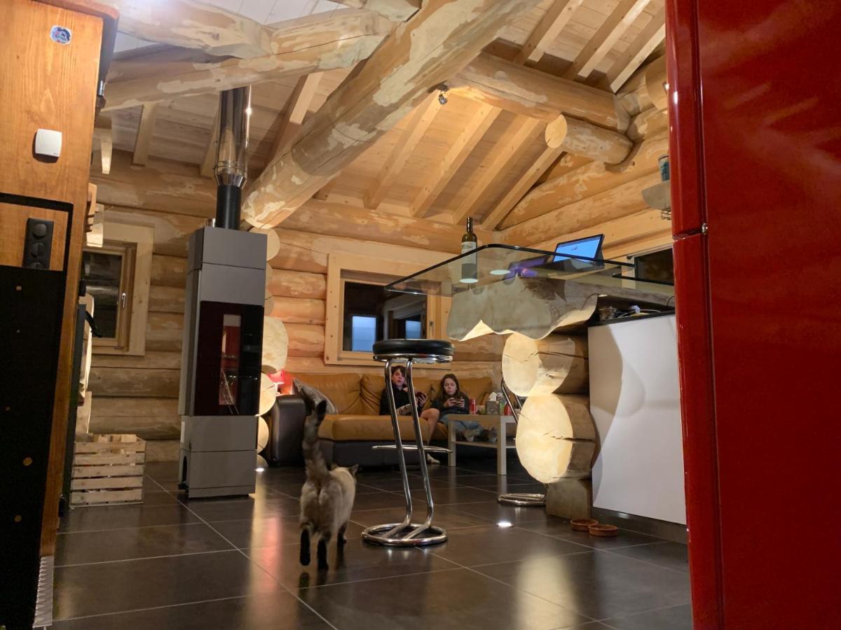 Chalet Anzac Chalet 5 Etoiles en Rondins Tout Neuf Unique dans les Aravis Les Villards-sur-Thônes Extérieur photo