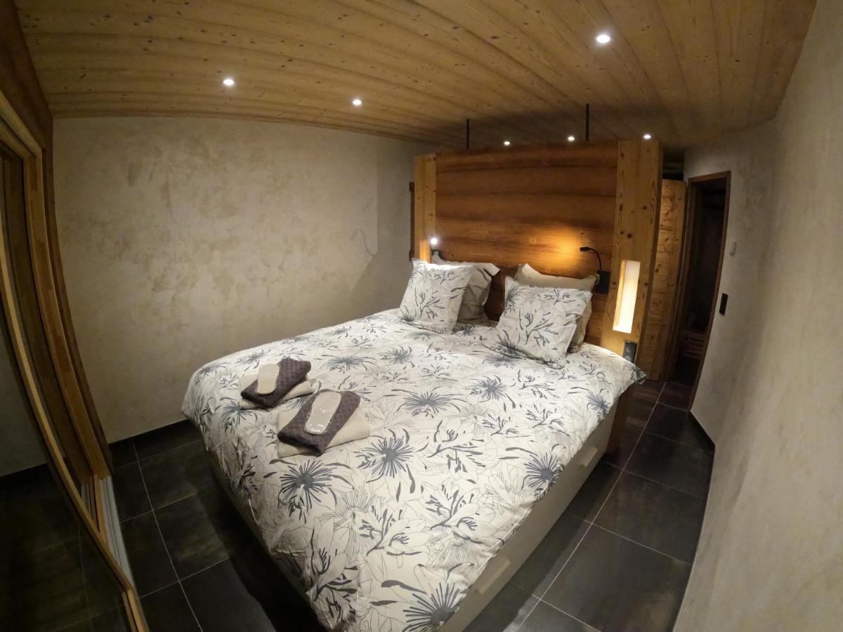 Chalet Anzac Chalet 5 Etoiles en Rondins Tout Neuf Unique dans les Aravis Les Villards-sur-Thônes Extérieur photo
