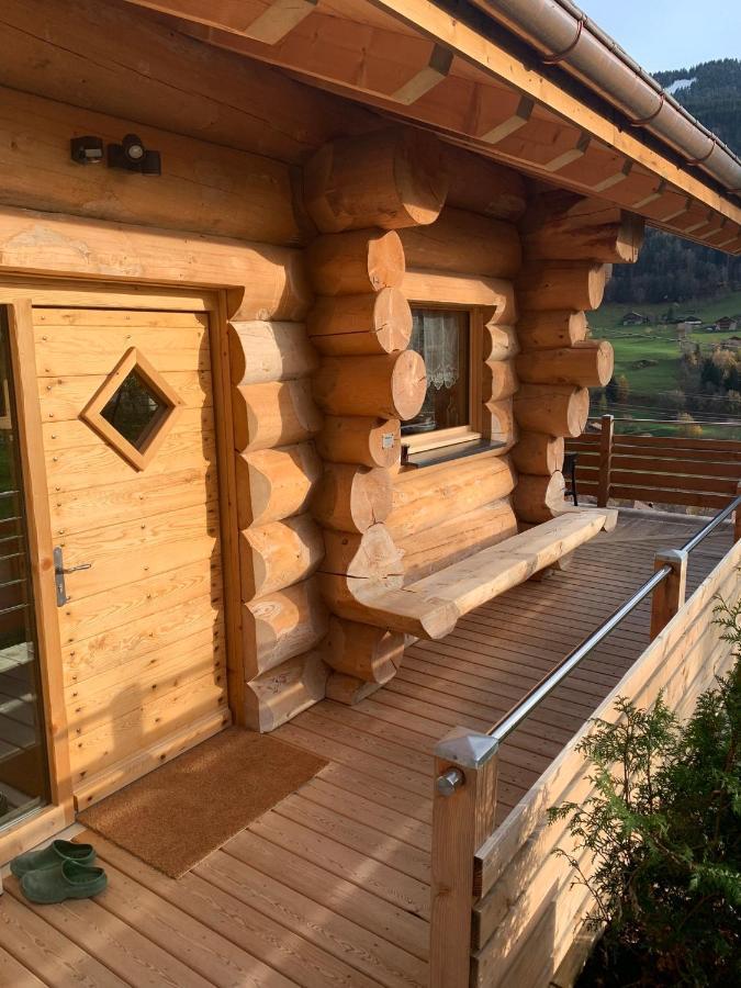 Chalet Anzac Chalet 5 Etoiles en Rondins Tout Neuf Unique dans les Aravis Les Villards-sur-Thônes Extérieur photo