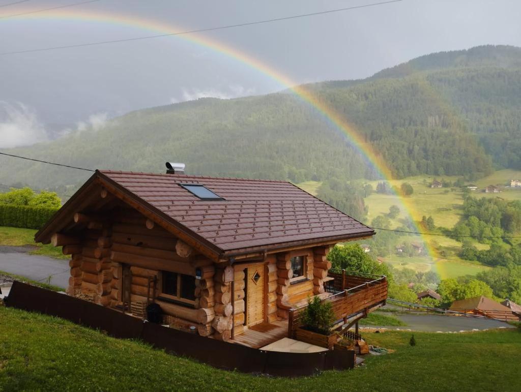 Chalet Anzac Chalet 5 Etoiles en Rondins Tout Neuf Unique dans les Aravis Les Villards-sur-Thônes Extérieur photo