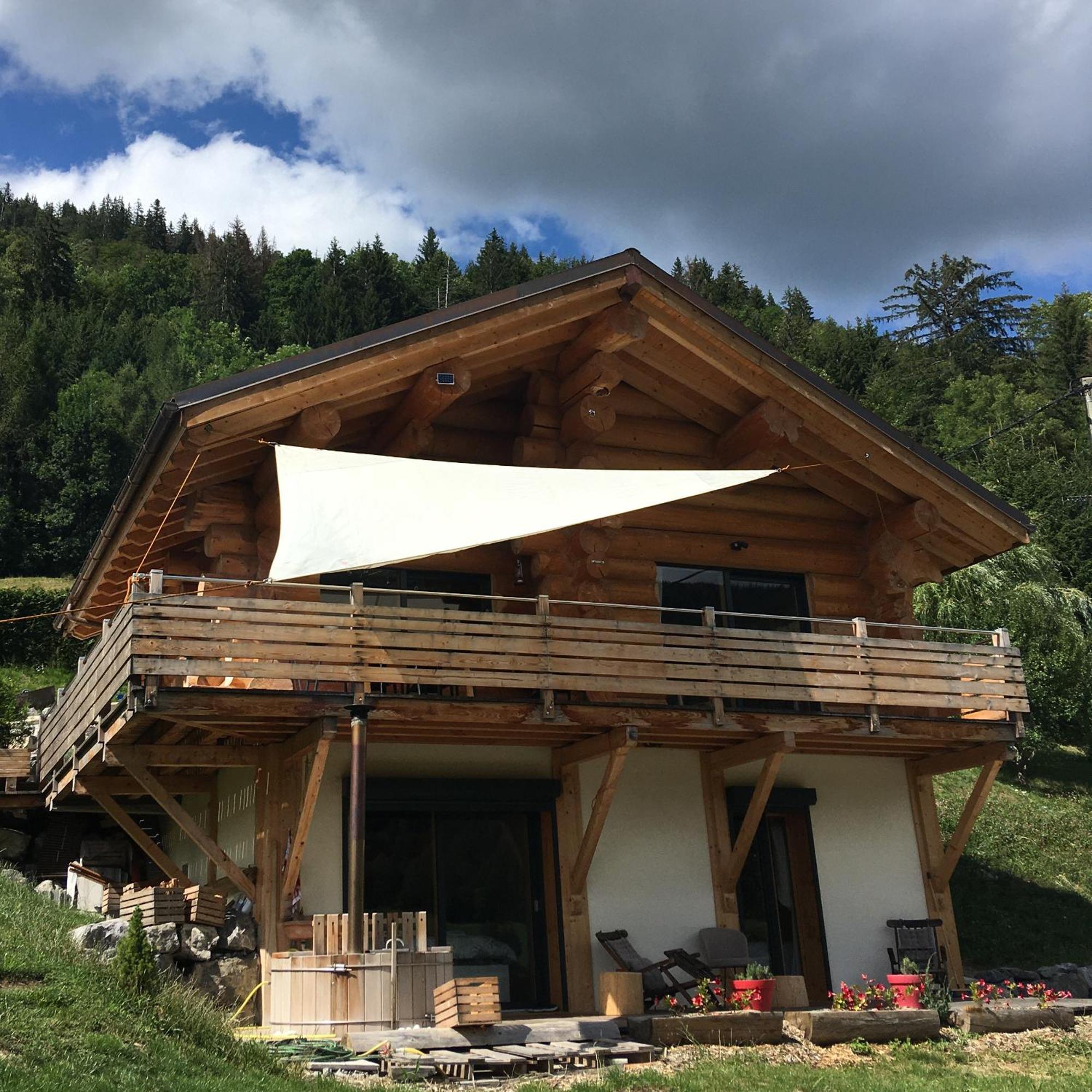Chalet Anzac Chalet 5 Etoiles en Rondins Tout Neuf Unique dans les Aravis Les Villards-sur-Thônes Extérieur photo